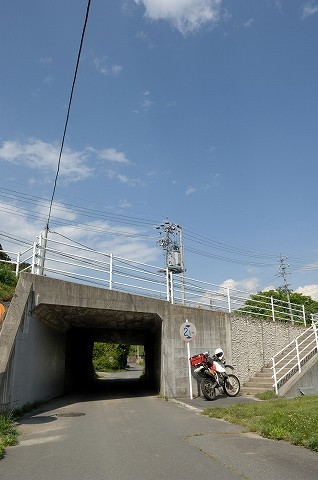 田切駅近傍withバイク
