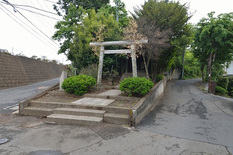 東京都府中市小柳町２丁目　溝合神社付近